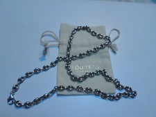 CHAINE ARGENT MASSIF 925 GRAIN DE CAFE NEUVE