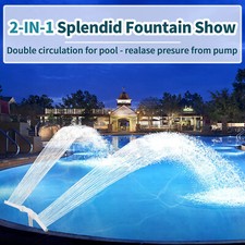 Pulvérisateur de piscine d'étang natation réglable en cascade piscine fontain...