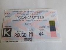 Ticket / billet   PSG -