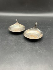 Rare lot de 2 tastevins en métal argenté à l’effigie de Napoléon Ier ,collection