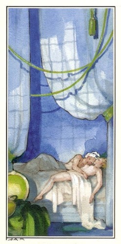 Superbe aquarelle jean - jean, adrien