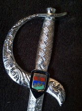 Coupe papier métal, épée