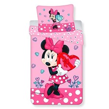 Set Housse de Couette Disney Minnie Souris pour Lit Simple Avec en Coton 6551