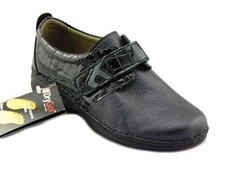 LOREN Chaussures Orthopédiques Plantaire Amovible M2688 Cuir De Cerf Abîme 1