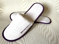 PANTOUFLES CHAUSSONS  de Voyage BRODERIE "Mercure Hôtels" ~ NEUF Adulte