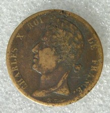 CHARLES X  5 centimes 1827 H