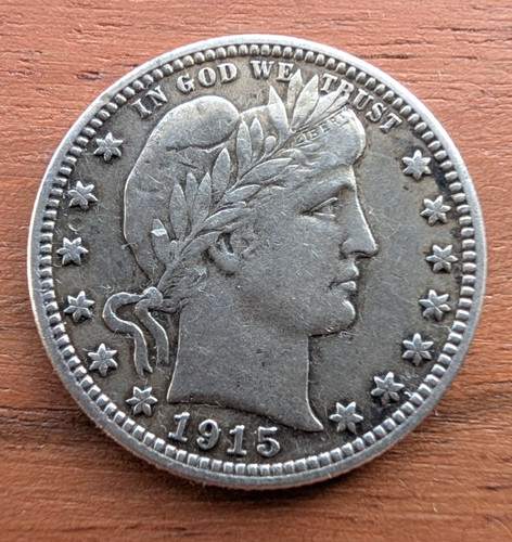 1915 usa barber quarter - 1915,