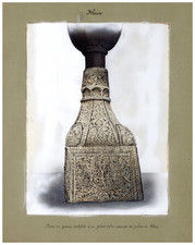 Persia, Base en pierre sculptée d'un pilier de la véranda du Palais du Khan