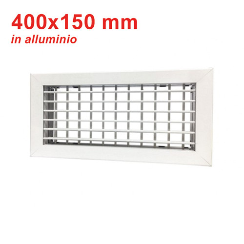 Grille soufflage alu blanc - grille,