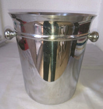 ANCIEN GRAND SEAU A GLACE GLACON CHAMPAGNE marque COUZON acier inox 18/10 FRANCE