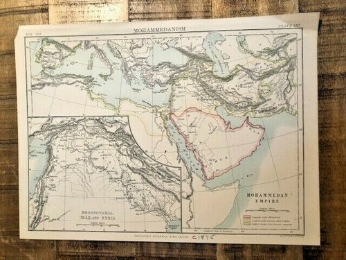 Carte ancienne colorée - colorée,