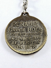 PORTE-CLES - RENAULT 1960s Le Perreux - Métal Vintage - 4CV Dauphine Floride R8