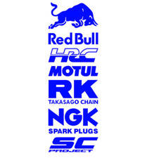 Autocollants sponsors moto