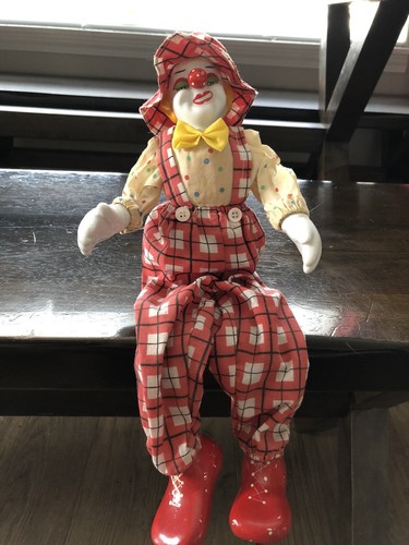 Vtg clown porcelain head - vtg,