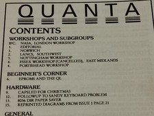 Sinclair QL QUANTA Magazine ~