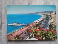 NICE Promenade des Anglais voitures anciennes vintage cars autos 1968 postcard 