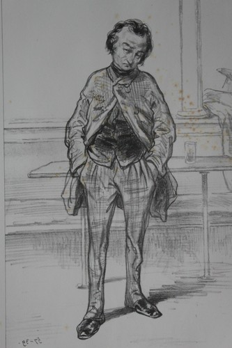Gavarni lithographie originale - gavarni,