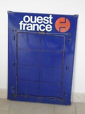 plaque émaillée ancienne OUEST FRANCE  old enamel art populaire