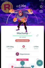 Gmax Machamp Dark Skies Background Gigantamax Go Reg or 1M FAST TRADE