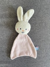 Doudou lapin rose et blanc