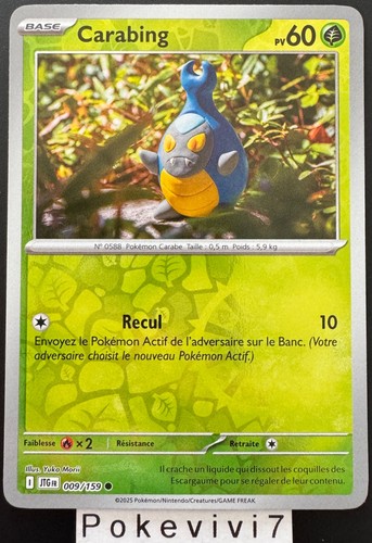 Carte pokemon carabing 009 159 - pokemon, 009/159