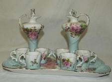 Service à liqueur - Porcelaine de Limoges (vers 1900-1920)