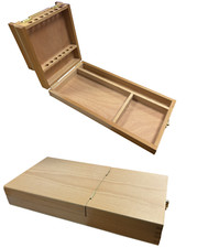 Artiste Peinture Brosse Boite Rangement Bois Dessin Crayons & Art Outils Flip '