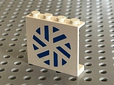 LEGO Technic Arctic white panel w Snowflake Pattern 4215ap19 / Set 8660