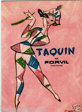 ancienne carte parfumee TAQUIN