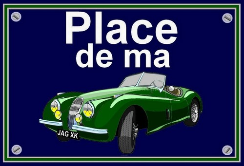 Plaque place ma jaguar - de,