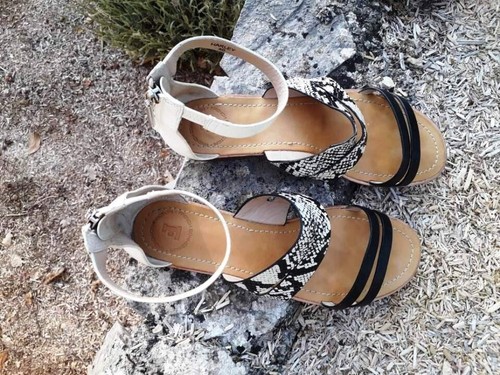 Sandales plates cuir femme - sandales,