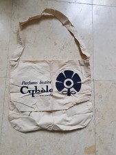 VINTAGE 1980 SAC BESACE publicitaire en toile  Parfums Institut CYBELE REIMS