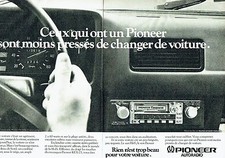 PUBLICITE ADVERTISING 027  1980   Pioneer  autoradio  KEX-23 (2p) combiné radio
