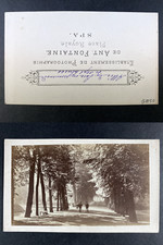 Belgique, Spa, allée du Parc, Place Royale Vintage cdv albumen print, Photo. Ant