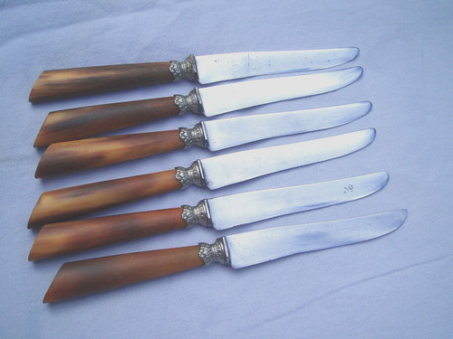 Anciens couteaux fromage a - couteaux,