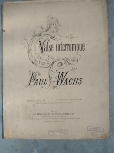 Partition ancienne piano - ancienne,