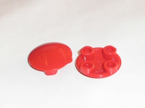 Lego round dish red - lego,
