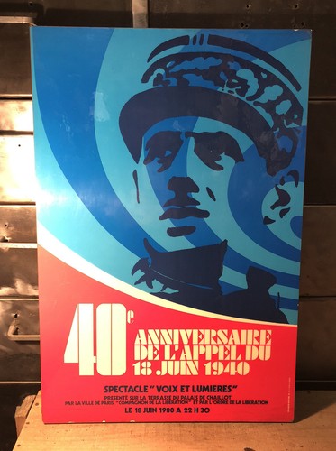 Affiche sur panneau 40e - affiche,