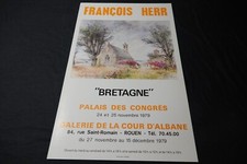 francois herr affiche la bretagne  1979  Exposition galerie peinture