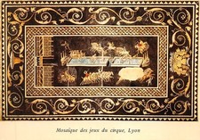 CPM - LYON Musée de la civilisation Gallo-Romaine Mosaïque des jeux du cirque