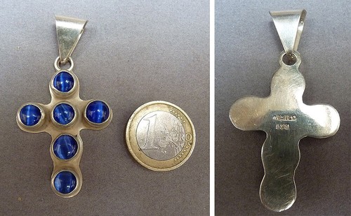 Croix pendentif argent - en,