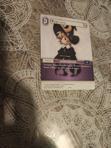 Final fantasy trading card