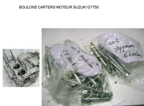 Suzuki gt750 boulons carters - suzuki,