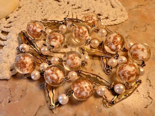 Collier ancien sautoir - , perles