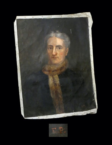 Hst monogrammée portrait - portrait, de