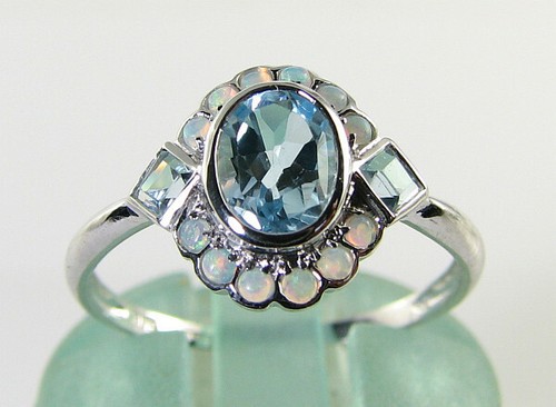 Bague grappe art déco - bague,