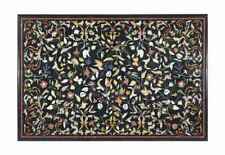 Table Basse En Marbre 48" X 36" Avec Inlay Pietra Dura Art Décor Maison