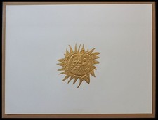 Georges BRAQUE : les bijoux de Braque, le soleil, lithographie 1979