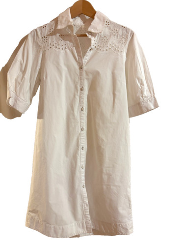 Code robe chemise - robe, blanche