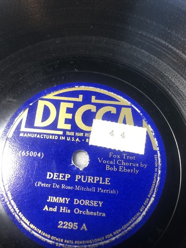 Rpm record jimmy dorsey - jimmy,